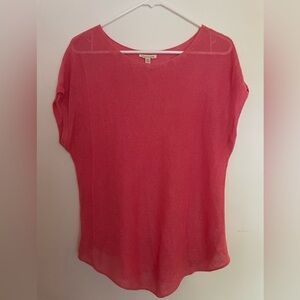 Eileen fisher loose knit linen top